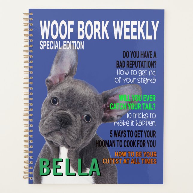 Agenda Cobrir da Revista Terrier Parody de Boston (Frente)