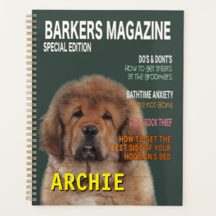 Agenda Cobrir da revista Tibetan Mastiff Parody