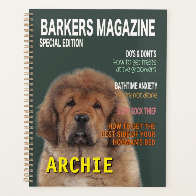 Agenda Cobrir da revista Tibetan Mastiff Parody (Frente)