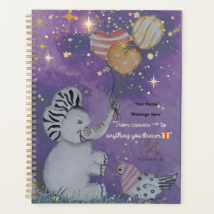 Agenda cobrir "Elephant & Polka Hen" Boganhues