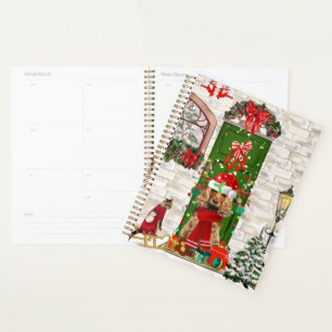 Agenda Cocker Spaniel Cachorro Saco de Natal