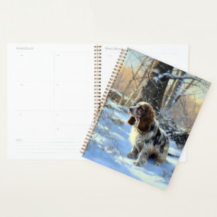 Agenda Cocker Spaniel Deixe-o nevar no Natal
