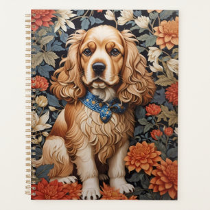 Agenda Cocker Spaniel William Morris Inspirou Floral