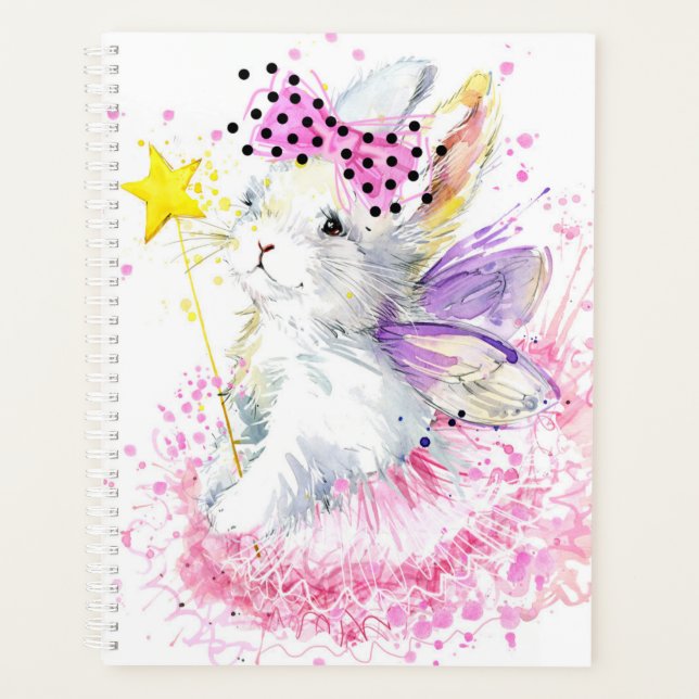 Agenda Coelhinha De Fada De Aquarela (Frente)