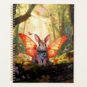 Agenda Coelhinho branco numa floresta encantada