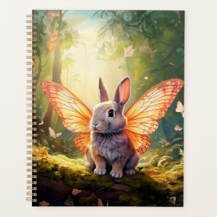 Agenda Coelhinho branco numa floresta encantada