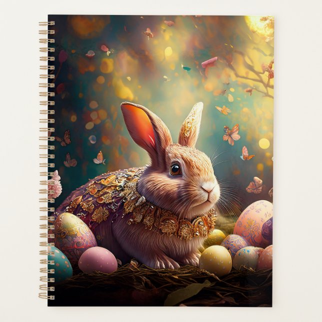 Agenda Coelhinho felz pascoa com ovos de Páscoa (Frente)