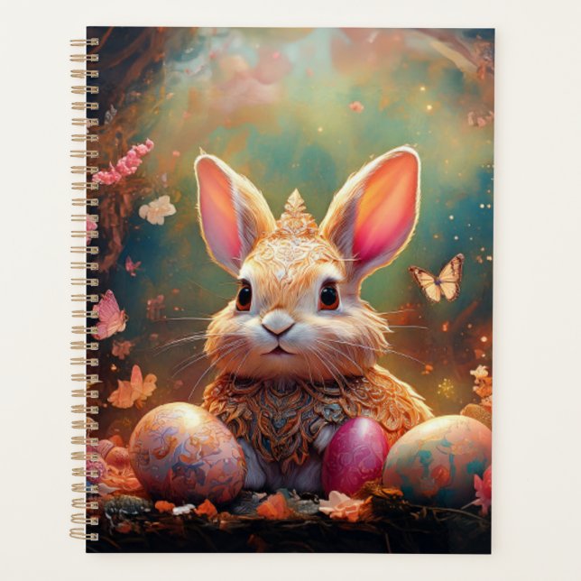 Agenda Coelhinho felz pascoa com ovos de Páscoa (Frente)