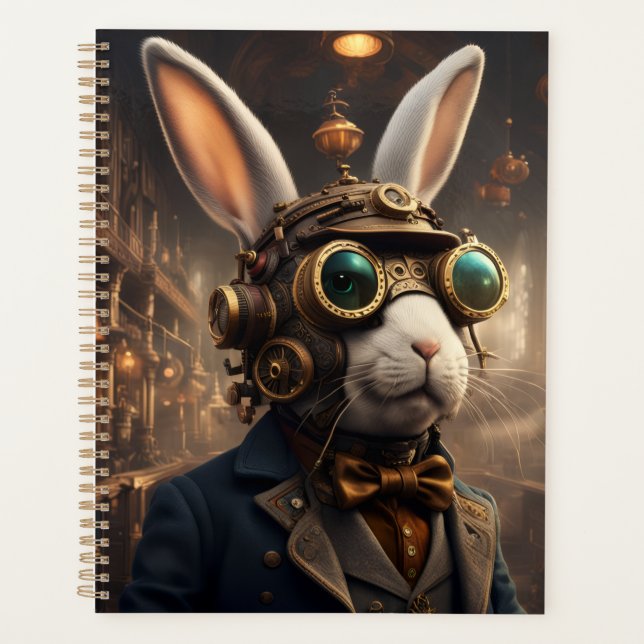 Agenda Coelho e Raposa Steampunk (Frente)