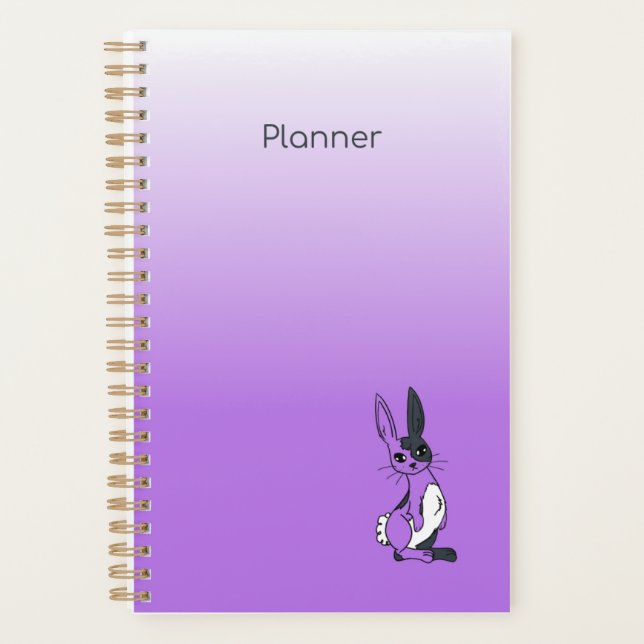 Agenda Coelho Harlequin Roxo (Frente)