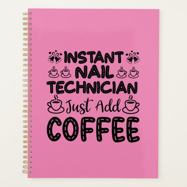 Agenda Coffee Coffee Technician Engraçado (Frente)