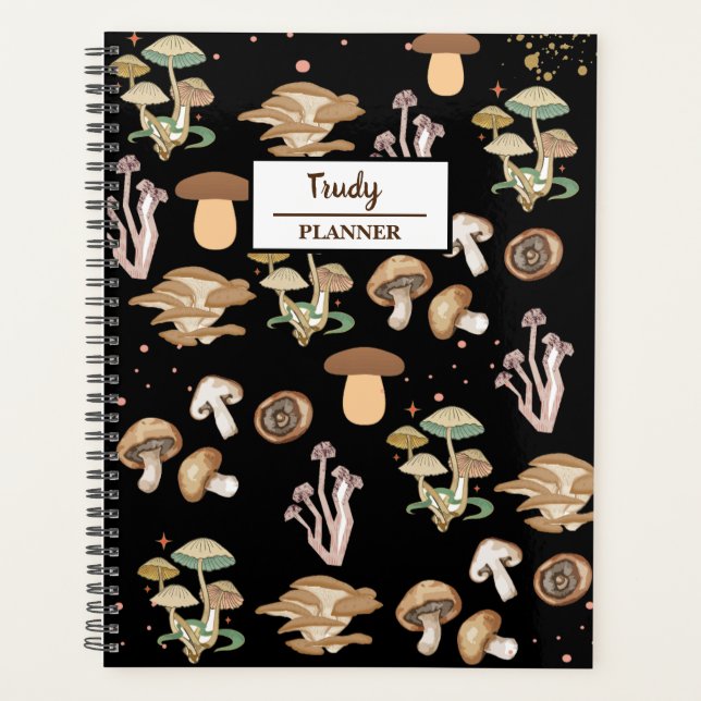 Agenda Cogumelos Assorcidos Personalizados (Frente)