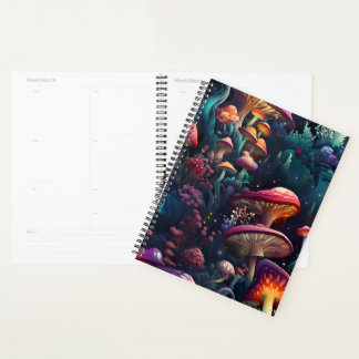 Agenda Cogumelos de cor clara