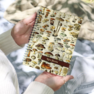 Agenda Cogumelos Naturalistas de Cottagecore Vintage 2024
