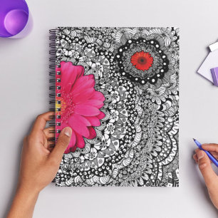 Agenda Colagem de Arte de Portas Flores