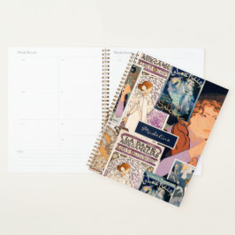 Agenda Colagem de Artes do Poster vintage Francês Persona