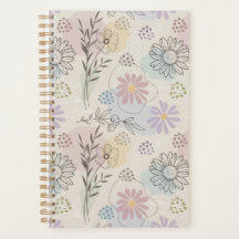 Colagem de Flores Silvestres Pastel – Geométrico F