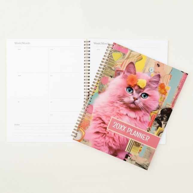 Agenda Colagem de fluffy de Gata Rosa (Exibição)