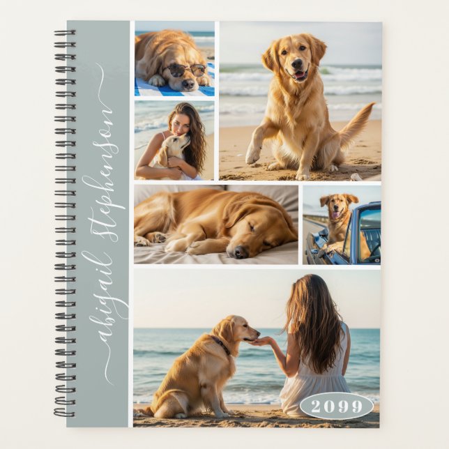 Agenda Colagem de Fotografias Moderna 6 Personalizada (Frente)