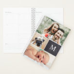Agenda Colagem de Fotos da Família Monograma<br><div class="desc">Mantenha seus dias organizados e acalme suas memórias com o "Monograma Family Photo Collage Planner". Este planejador maravilhosamente trabalhado não é apenas uma ferramenta para a organização; é uma manutenção personalizada que traz seus momentos favoritos à vida. Projetado cuidadosamente para fácil personalização, você pode adicionar um toque pessoal com as...</div>