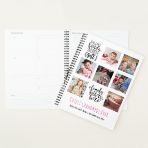 Agenda Colagem de Fotos da Família Orçamentária Oferta Mã