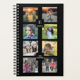 Agenda Colagem de fotos da família personalizada em pret
