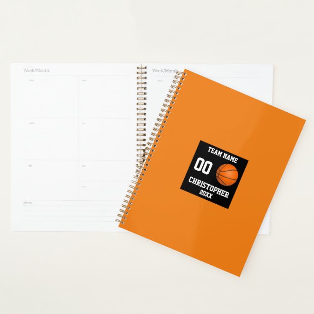 Agenda Colagem de Fotos de Basquete (Exibição)