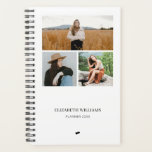 Agenda Colagem de Fotos Moderna Personalizada 3<br><div class="desc">Design moderno e elegante imprimiu Personalizado 3 Photo Collage Name Planner que pode ser personalizado com seu texto. Clique no botão "Personalizar" e use nossa ferramenta design para modificar este modelo. Veja a Design de Arte Gráfica para outros produtos que combinam com este design!</div>