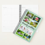 Agenda Colagem de Fotos Personalizada 12 - Assuntos Famil<br><div class="desc">Planeje seus dias com este planejador orientado a amigos e familiares. O modelo está configurado para que você adicione 12 de suas próprias fotos, o que automaticamente formará uma colagem nos cobrir frontal e traseiro. A design apresenta uma bela tipografia escrita, escrita à mão, que lê "assuntos familiares" com o...</div>