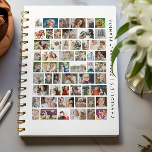 Agenda Colagem de Fotos Personalizada Branca 54