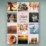 Agenda Colagem de Fotos Personalizada Instagram Moderna T<br><div class="desc">Este planejador de colagem de fotos fotométricas bonitinho e moderno, amigável ao Instagram, com um pano de fundo rosa esbranquiçado, tem espaço para o seu nome personalizado, assim como para a sua profissão ou o nome da escola. Personalize com suas fotos favoritas e comece o ano certo com um planejador...</div>
