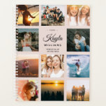 Agenda Colagem de Fotos Personalizada Instagram Moderna T<br><div class="desc">Este planejador de colagem de fotos fotométricas bonitinho e moderno, amigável ao Instagram, com um pano de fundo rosa esbranquiçado, tem espaço para o seu nome personalizado, assim como para a sua profissão ou o nome da escola. Personalize com suas fotos favoritas e comece o ano certo com um planejador...</div>