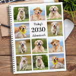 Agenda Colagem de Fotos Personalizada Moderna de Cães de<br><div class="desc">Planeador de calendário de colagem de fotos personalizado para o seu melhor amigo. Mantenha todos os seus compromissos com cães, quer sejam visitas veterinárias, datas de brincadeira de filhotes, aliciamento de cães ou treinamento organizado, cada animal merece um planejador personalizado de fotos de animais de estimação! Nosso planejador de fotos...</div>