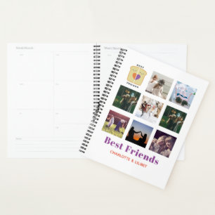 Agenda Colagem Fotográfica BFF Gift Peanutmanteiga Jelly