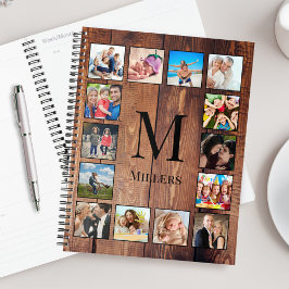 Agenda Colagem Fotográfica Personalizada da Família Madei