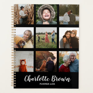 Agenda Colagem Personalizada de 9 Fotos