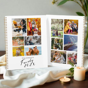 Agenda Colagem Personalizada de Fotos da Família 2025