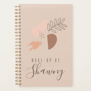 Agenda Colagem Tons Terrosos Salão de Beleza Maquiador