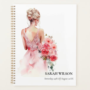 Agenda Coleção de Vestido de Noiva Aquarela Rosa Floral