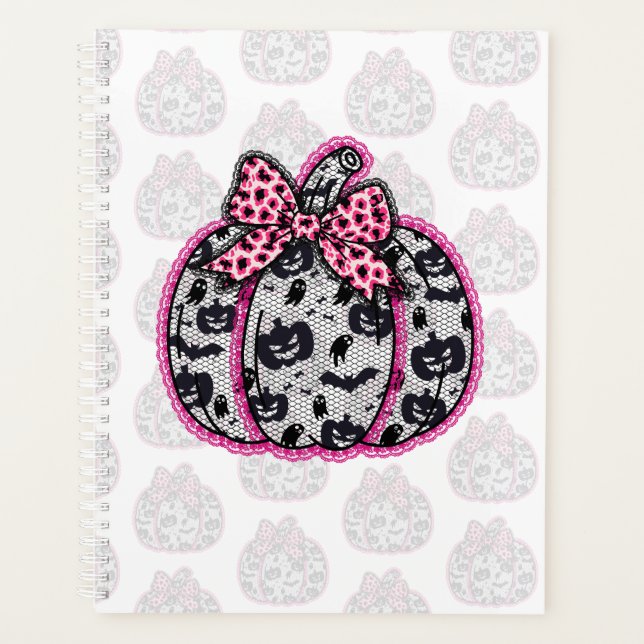Agenda Colhete Spooky Lace Halloween (Frente)