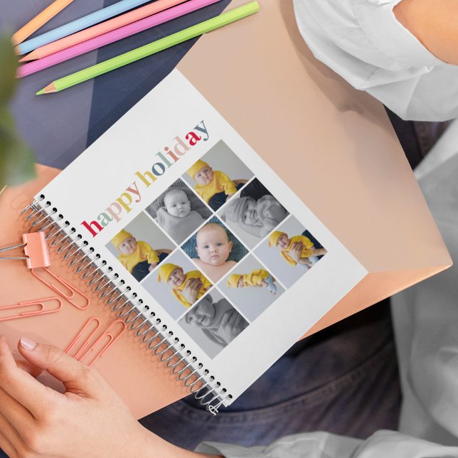 Agenda Collage Photo | Feriado Feliz Colorido (Criador carregado)