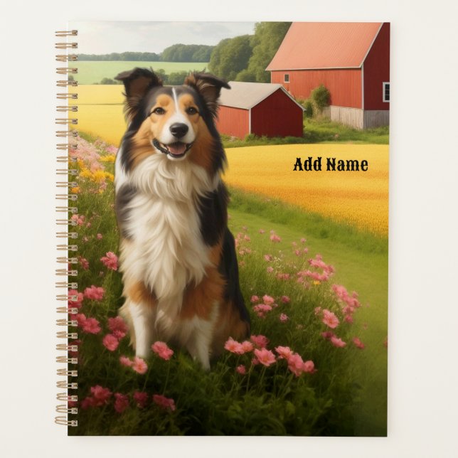 Agenda Collie Padrão na Fazenda (Frente)