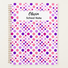 Agenda Colorful Dot Back to School Supplies
