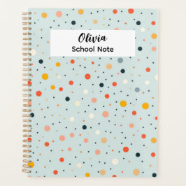 Agenda Colorful Dot Back to School Supplies
