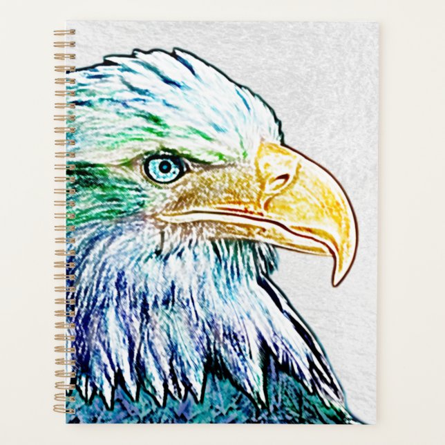 Agenda Colorful Eagle Sketch (Frente)