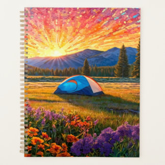 Agenda Colorful Meadow Flowers Camping Tent Art