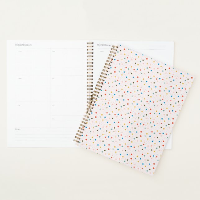 Agenda Colorful Painted Dots  (Exibição)