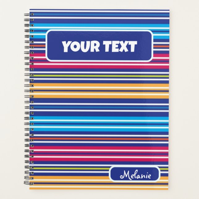 Agenda Colorful Spring Picnic rainbow Classic retro  (Frente)