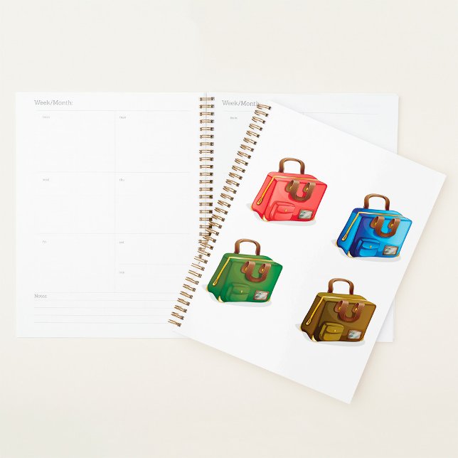 Agenda Colorful Travel Briefcase Collection (Criador carregado)