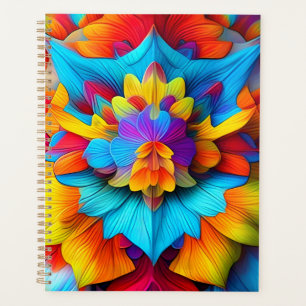 Agenda Colorida Floral Mandala Design